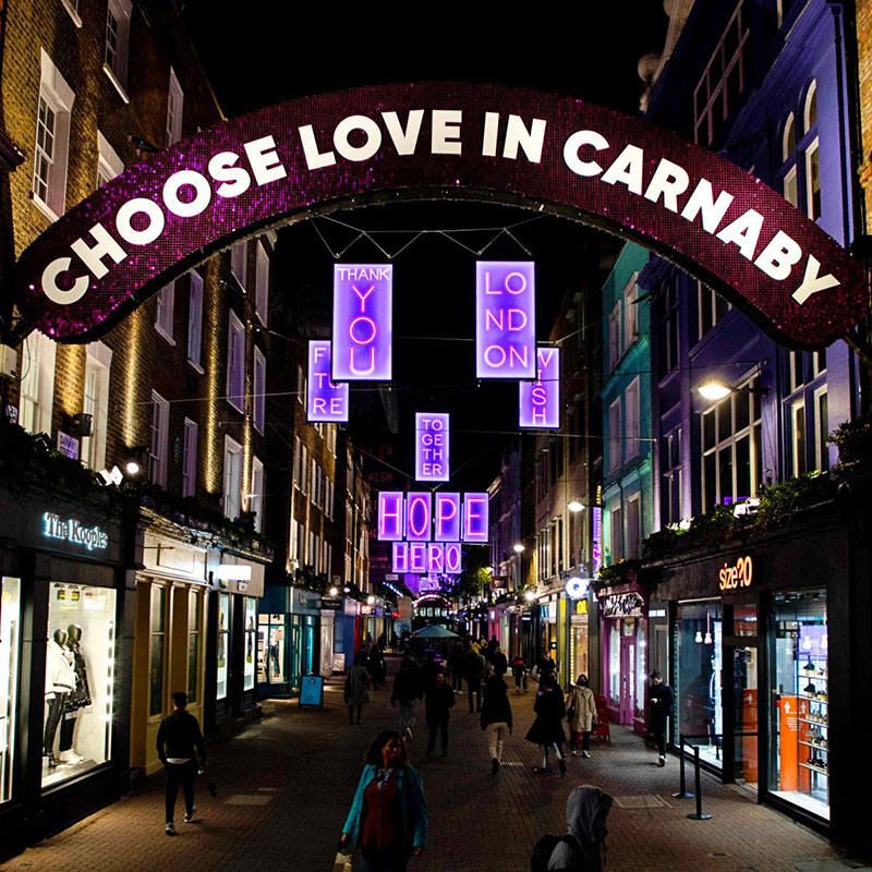 Choose love in Carnaby