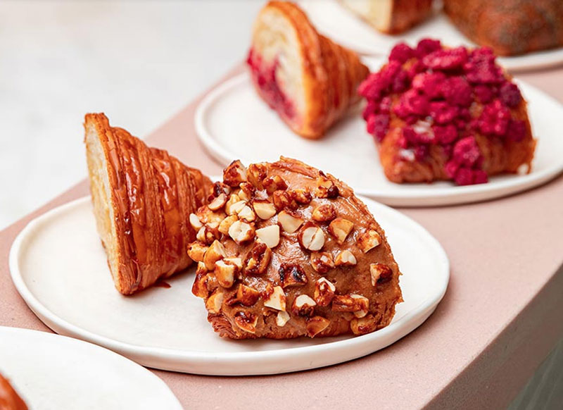 free croissant with a coffee free croissant with a coffee