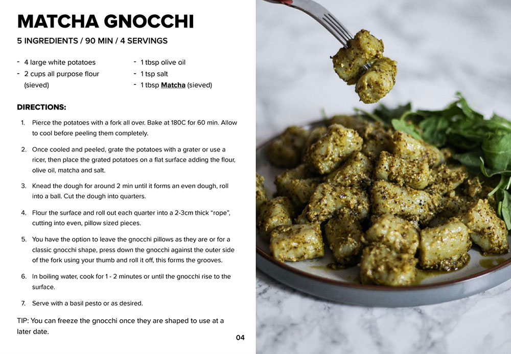 Matcha Gnocchi