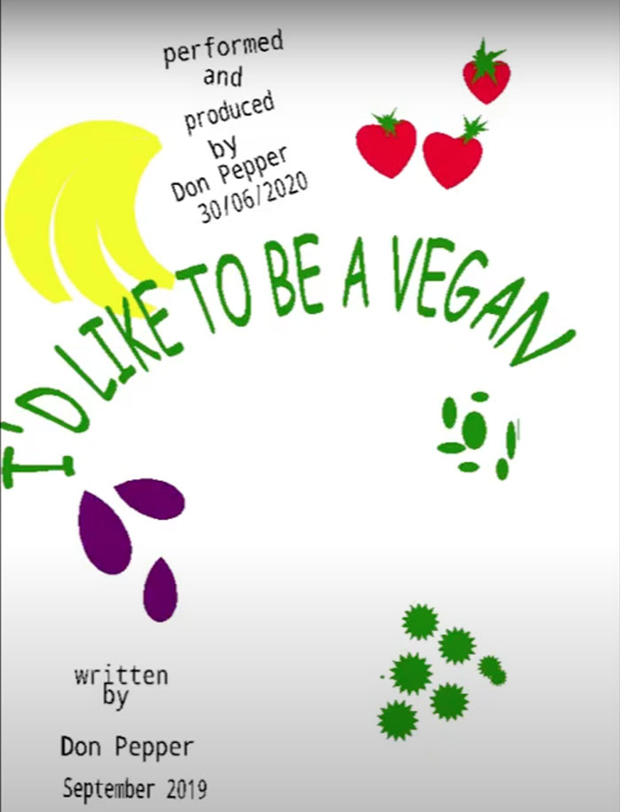 I'd like to be a vegan poster I'd like to be a vegan poster